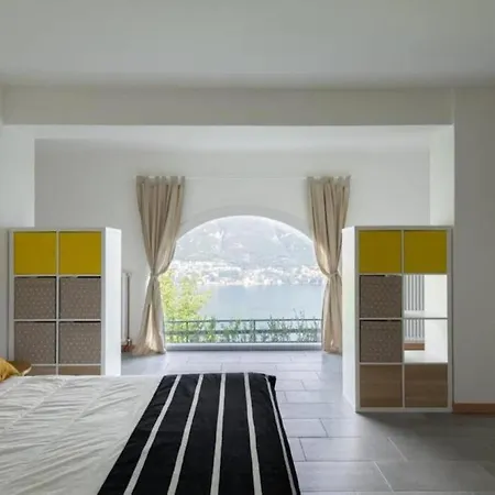 Flat On Lake Como, Garden With Stunning View Pognana Lario