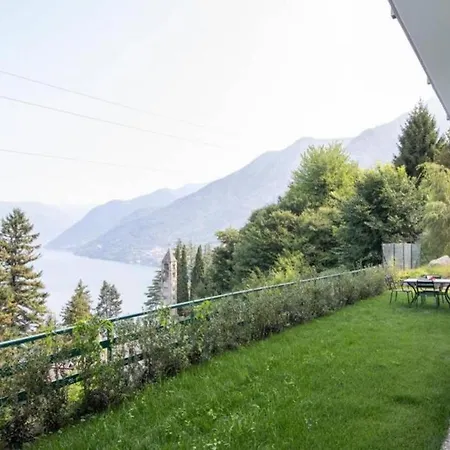 Daire Flat On Lake Como, Garden With Stunning View Pognana Lario